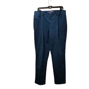 Gloria Vanderbilt Women's Amanda Teal Blue Stretch Jeans Size 12